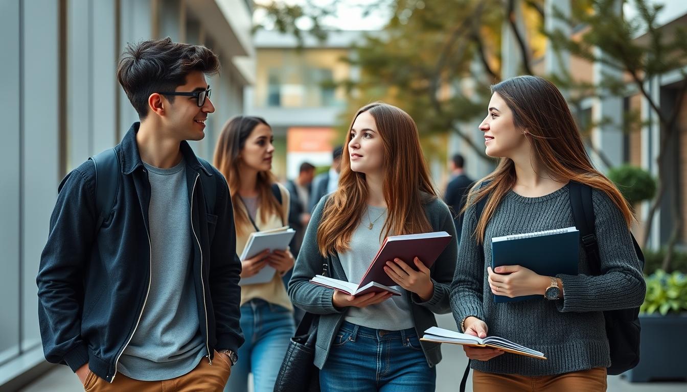 Student developing practical and academic skills